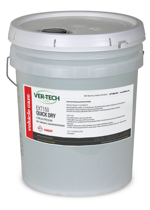 EXT150 - Quick Dry - Low pH Presoak - 5 Gallon