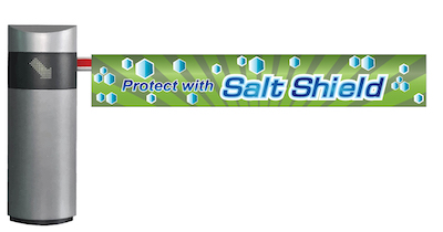 gate banner Salt Shield green