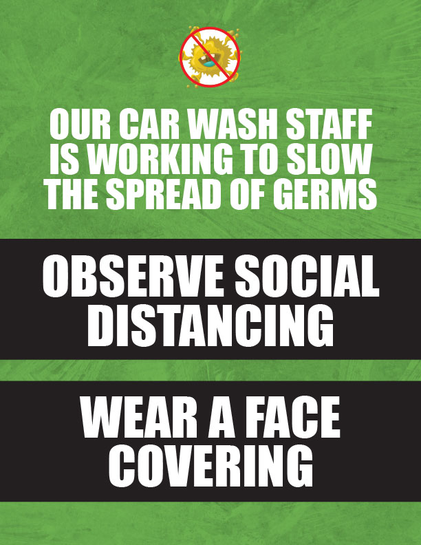 COVID19 Car Wash Poster COVID19 Car Wash Poster