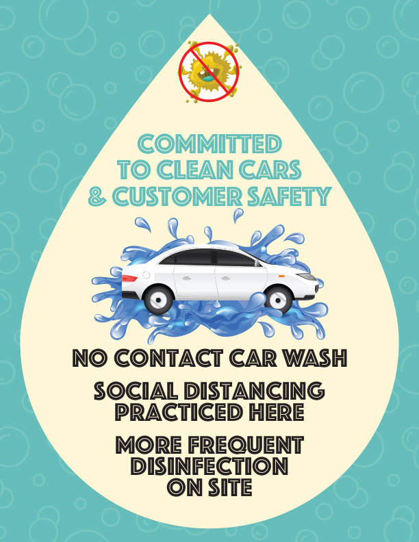 COVID19 Car Wash Poster COVID19 Car Wash Poster