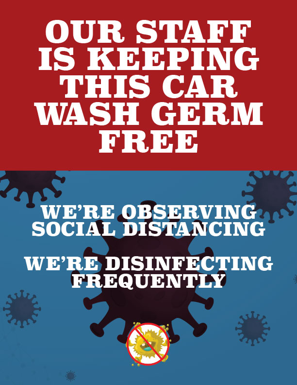 COVID19 Car Wash Poster COVID19 Car Wash Poster