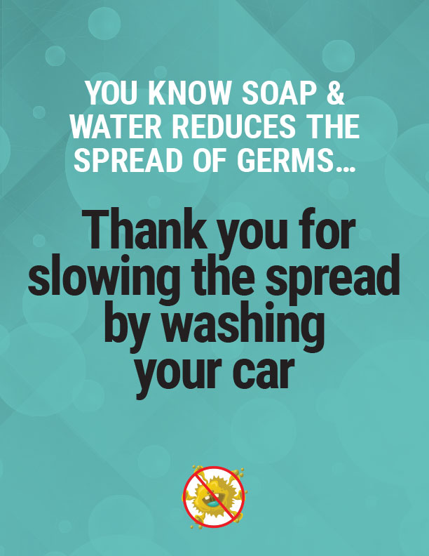 COVID19 Car Wash Poster COVID19 Car Wash Poster