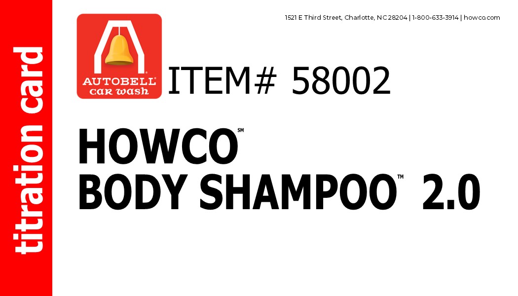 Howco Body Shampoo 2.0 - Ver-Tech Labs