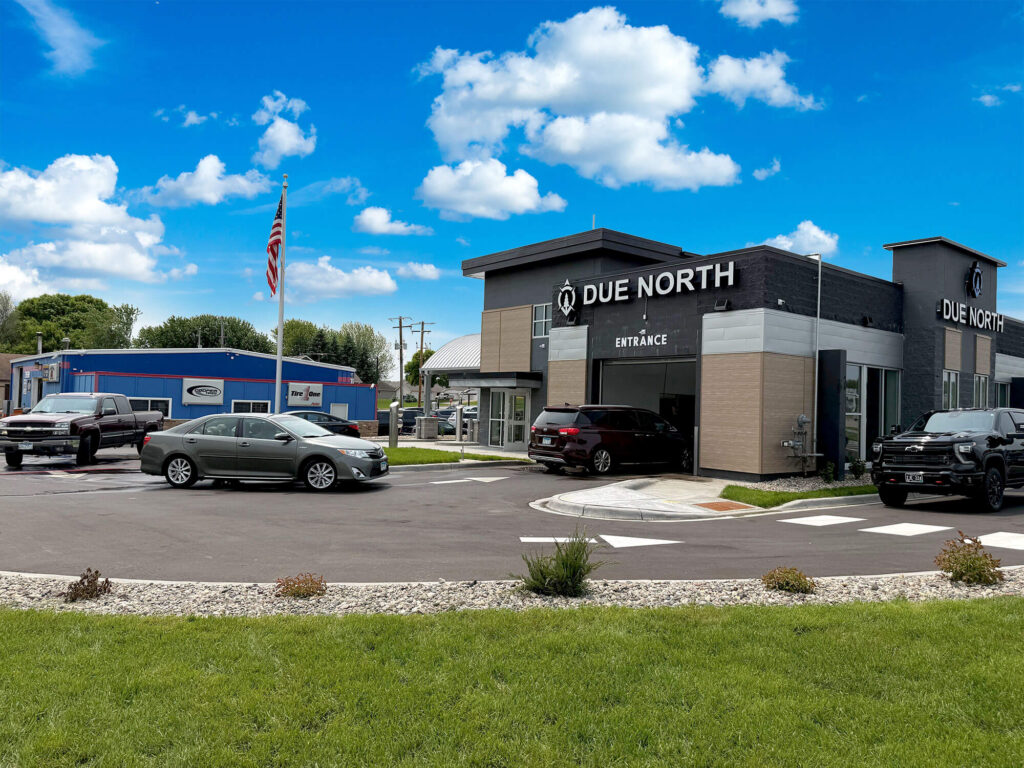 Due North Car Wash Entrance